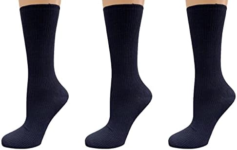 Сиера чорапи дијабетичар/артритичен рајон од бамбус екипаж 3 чорапи