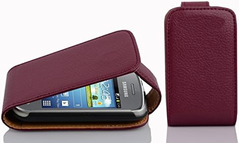 Кадорабо Случај Компатибилен Со Samsung Galaxy Pocket neo ВО Пастелно Виолетово-Флип Стил Случај Изработен Од Структурирана Вештачка
