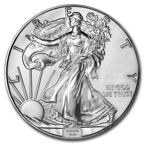 1986-2021 Многу 1 Мл Американски Сребрени Орел Монети Брилијантен Нециркулиран Со Сертификати За Автентичност БУ