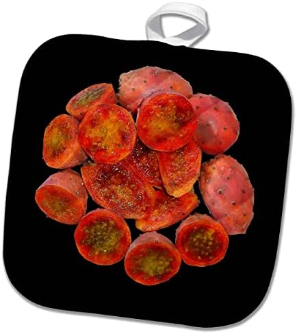3drose Тропски црвена бодлива круша овошје исечена векторска уметност - постери