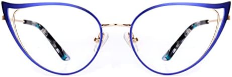 Fytoo Стилски мачки очи за читање очила сина светлина блокирање на очила за жени читатели Анти УВ очила Quincy FT0424