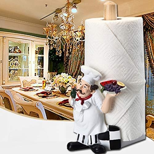 Држач на салфетка TJLMZ - држач за дрвени хартиени крпи, countertop вертикално ткиво држач за бамбус хартиена хартија стојат за кујна