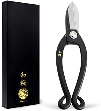 Вазакура Икенобо цвет аранжман Икебана ножици 6,5 Во изработени во Јапонија, цветна аранжман хасами, јапонски алатки Кадо - Јасуги челик Икенобо