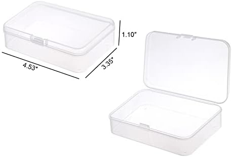 МАЛИ Пластични Кутии ОД МУЛИЈАНБОКС 10 Пакувајте Јасни Контејнери За Складирање Монистра со Капак За Монистра, Наоди за Изработка На Накит 4,