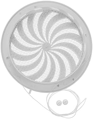 Вентилации за системи 6 инчи тркалезно воздушно отворање на отворот - Бела - капакот на скара - вграден екран на инсекти и бленда - отвори