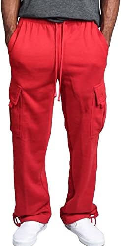 Активни панталони за џогерски панталони за машка фитнес засилени џемпери тенок панталони панталони со карго џеб