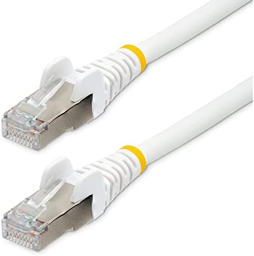 Startech.com 35ft CAT6A Ethernet Cable - низок чад нула халоген - 10 Gigabit 500MHz 100W POE RJ45 S/FTP Бела мрежна лепенка за лепенка без помош