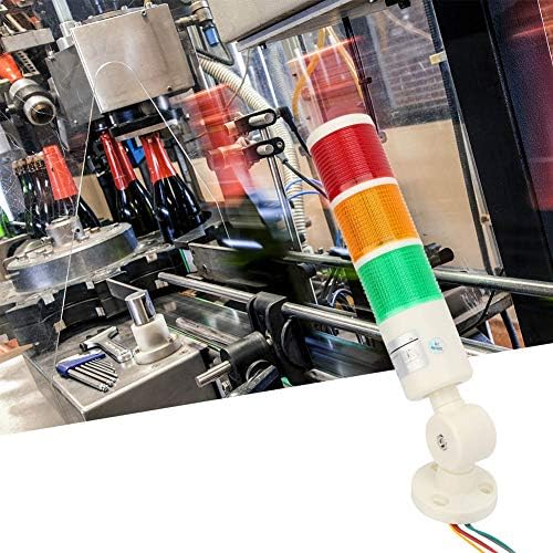 Светло за предупредување за машина, 24VDC CNC машина Предупредување LED индикатор црвена/портокалова/зелена индустриска машина сигнал