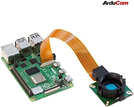 Arducam Raspberry Pi HQ камера за Raspberry Pi, 12.3MP IMX477 CMO со висока чувствителност со адаптер C-CS и монтажа на статив