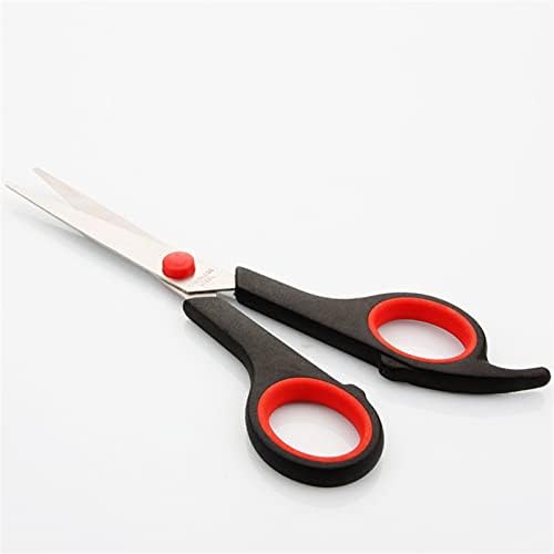 KRIVS занаетчиски ножици од не'рѓосувачки челик канцелариски канцелариски ножици за фризури рамни ножици Пет домаќинство пластична