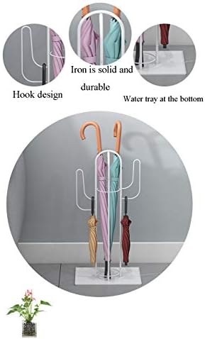 Wxxgy Metal чадор се залага за домашна канцеларија, тркалезен држач за држачи на чадор Цврст простор заштеда на простор уникатно/зелено/5