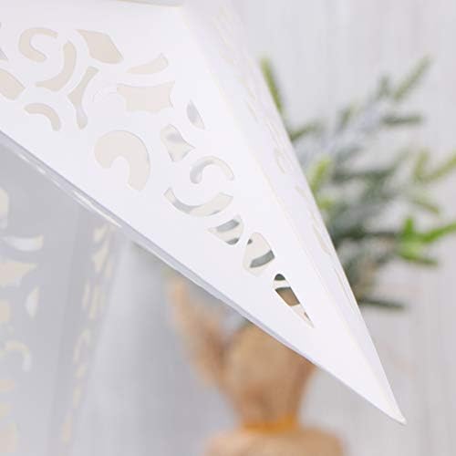 45 см хартиена starвездена ламба сенка бела шуплина од 7- точки сјај хартија фенер декорација на Божиќни starвездички светла што