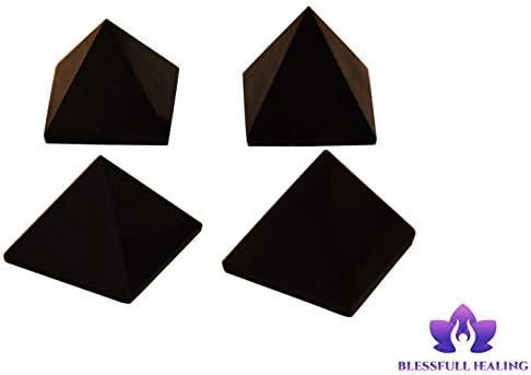 Блесното заздравување Цврсто црна црна Нумимит Пирамида Фенг Шуи Духовен реики природен камен чакра кристална терапија вера заздравување