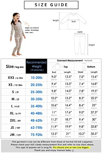 Vaenait Бебе 6М-12Y деца Унисекс девојки и момчиња мека удобна модална модална тенџере тресена облека за спиење пижами 2 парчиња сет