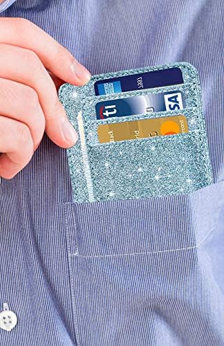 Држач на картички Hotcool Carder Предна џеб минималистичка кожа со RFID блокиран држач за картички за мажи и жени