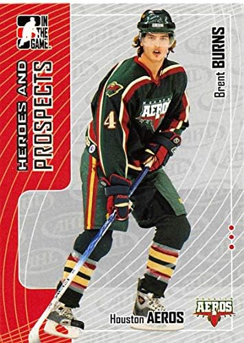 2005-06 година во играта Херои и изгледи Хокеј картичка 54 Брент Барнс Хјустон Ерос официјално лиценцирана трговска картичка