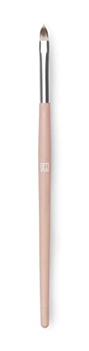 3ina шминка - веган - без суровост - четка за усни 300 - пастелно розова - четка за течност, крем или шминка во прав - меки и компактен