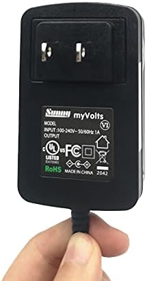Адаптер за напојување MyVolts 9V компатибилен со/замена за DVD плеер PELIPS PET940/93 - американски приклучок