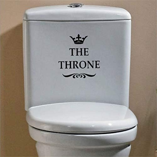 Налепница на wallидот на престолот најблискиот деклет за тоалетот на тоалетот налепница отстранлив ПВЦ декорација домашен тоалет лавант декор