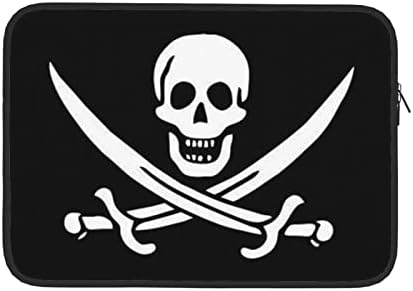 FFEXS PIRATE FLAG Мала лаптоп торба, трајна водоотпорна ткаенина, лаптоп торба од 13/15 инчи, за деловна активност, училишна употреба.