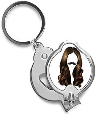 Womanена брада брановидна коса уметност деко подарок моден прст нокти клиперс ножици секач за не'рѓосувачки челик