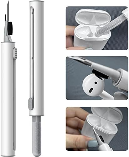 Алатка за чистење на iPhone Bekala AirPods, 3 во 1 пенкало за чистење на слушалки за Bluetooth, чиста алатка за пенкало за телефонски звучникот/AirPods