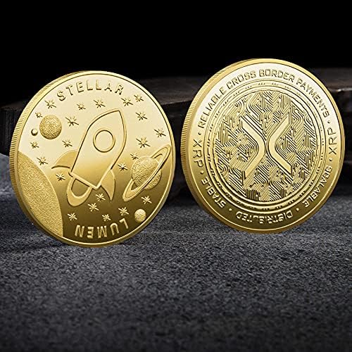 Комеморативна Монета Позлатена Сребрена Дигитална Виртуелна Монета XRP Монета Криптовалута 2021 Монета Со Ограничено Издание Со