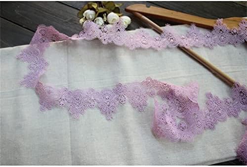Eyhlkm Purple везење ткаенина чипка лента со шиење завеса за завеси за завеси јака за занаетчиски занаетчиски занаети