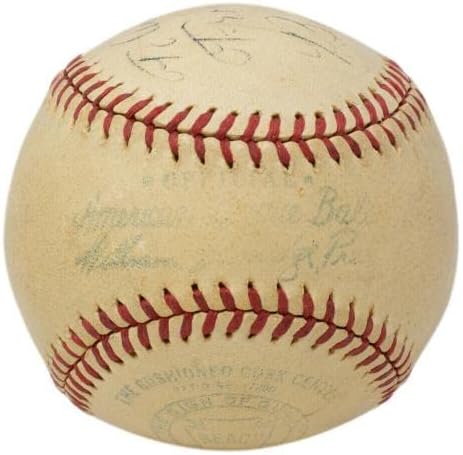 Бабе Рут 1946 година потпиша Бејзбол во Американската лига/случај PSA LOA AJ04083 - автограмирани бејзбол