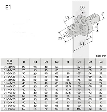 Носител на алатка VDI E1-60-20 / E1-60-25 / E1-60-32 / E1-60-40 / E1-60-50 за CNC машина