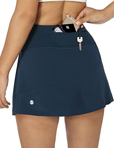 Атлетски здолништа за чудење тенис Голф Скартс со 7 џебови и влечење за контрола на стомакот за жени