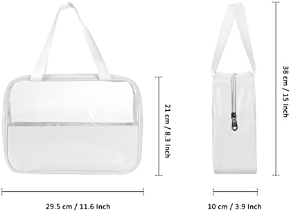 ХУА Ангел Јасна Козметичка Торба За Шминка - Голем Пвц Организатор За Тоалети Носи Торбичка Дебели Проѕирни Торбички За Патување