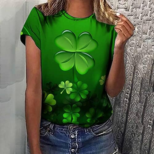 Персонализирани маички за Денот на Свети Патрик - Свети Пети и ирски облеки Среќа Шамрок Графички маички Симпатични врвови на