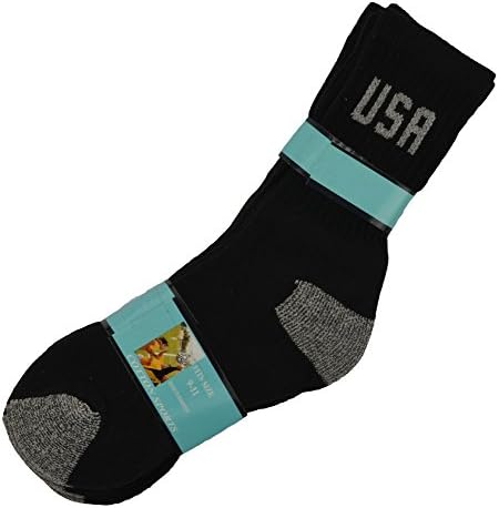 Гентлмада САД удобност памук екипаж чорапи 4 пар пакет машки, женски