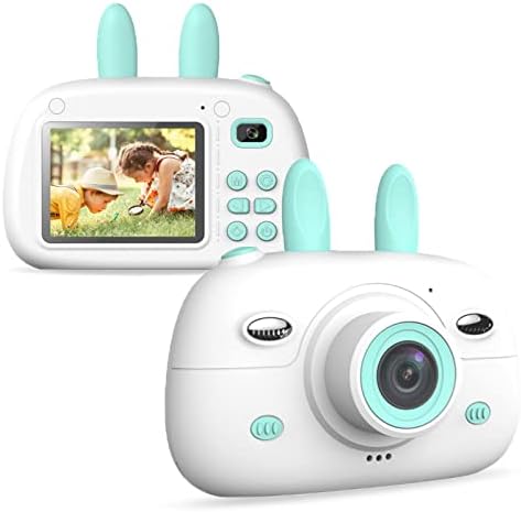 Детска камера Feilok за 3-9 годишни момчиња Gilrs, Најдобри подароци за роденден и Божиќни играчки со 2,4 IPS екран за нега на очи 1080p Видео деца Дигитална камера Снимајте го с