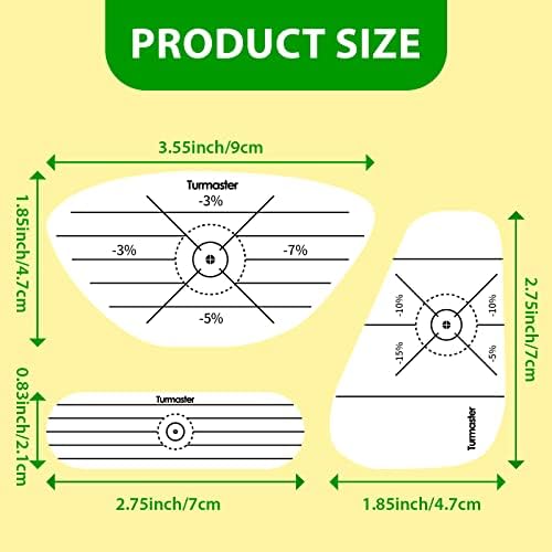 Турмастер 360 ПАРЧИЊА Сет На Лента За Голф, Налепници За Удар На Голф Клубови За Шуми Пегли И Фрлачи, Корисни Етикети За Помош За Обука