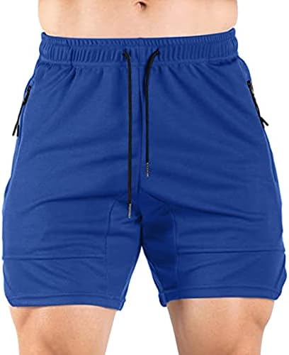 Xxzy 5 инчи инсејм шорцеви мажи, машки 5 „тренинзи шорцеви, опремени џогирање кратки панталони за обука за боди -билдинг