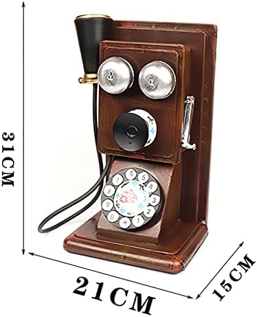 Телефонски ретро фиксна, телефонски телефони со гроздобер стил Антички телефони, фиксни телефонски држач за домашна канцеларија Десктоп