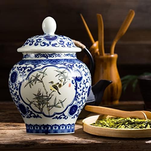 ПЕЦОЛА Кинеска Традиционална Керамика Чај Канистри Повеќекратна Употреба Со Капак Кујна Складирање