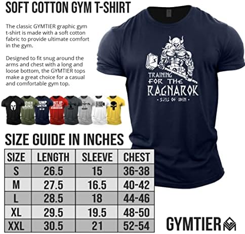 Gymtier Обука за маичка за теретана за рагна -викинг за мажи за бодибилдинг со тежина на силен тренинг на врвно активен абење
