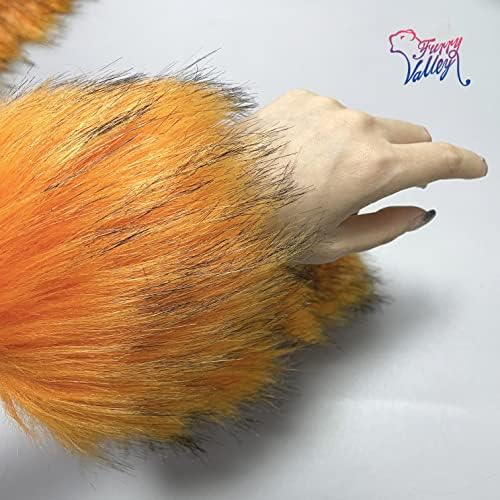 Furryvalley faux furt trim raccon fox fur Ribbon занаетчиски крзнено лента за влечки слајдови раб 2 јарди