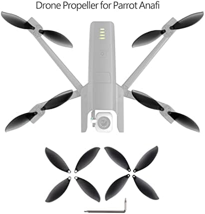 PLPLAAOO 8PCS RC Drone Propeller Blade, CCW/CW Propeller Blades Props for Anafi Drone RC Quadcopter додаток