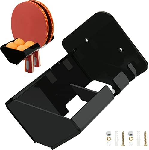 Космос пинг -понг лопатка табела тенис лопатка за монтирање на полици за држач за рекети за рекети за 2 парчиња пинг -понг лопатки