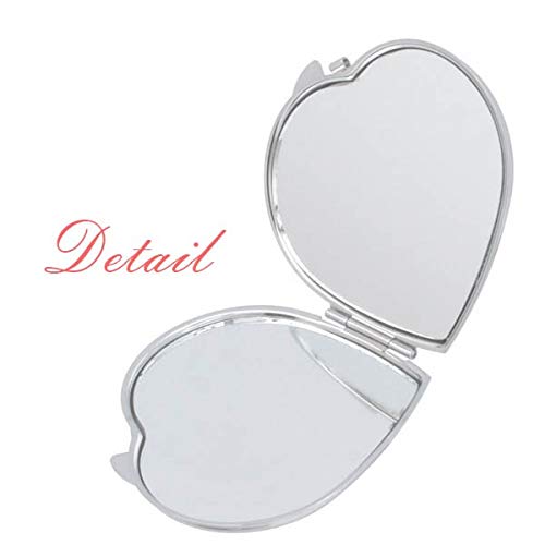 3 срцев лопата дијамантски клуб шема на огледало на огледало Преносен рачен џеб шминка
