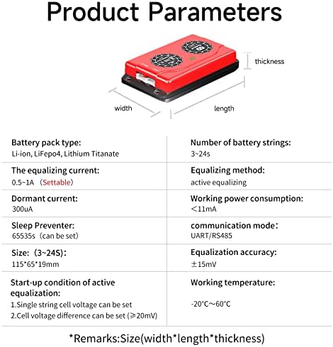 Daly Smart Equalizer 16S 1A за LifePo4 Li-Ion LTO групи на батерии на кондензатор Balancer PCB