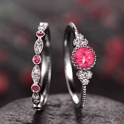 Свадбени прстени за жени модни симулирани дијамантски прстени двојка прстен за Wome накит кубни цирконија ангажман прстен за