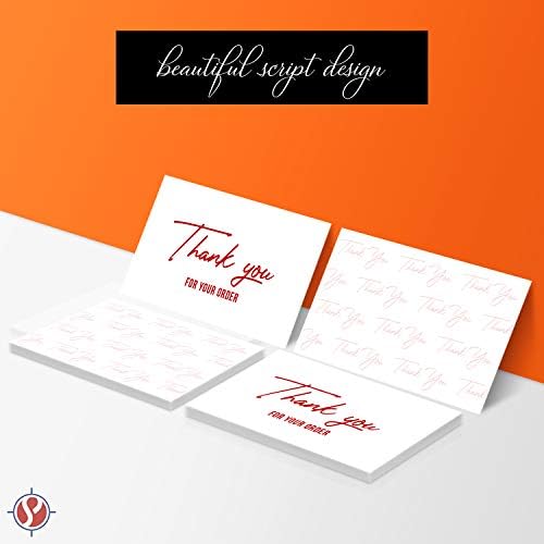 Ви благодариме За Вашата Нарачка Картички За Деловни Белешки | Прекрасни Картички За Благодарност На Клиентите, За Мали и Големи Бизниси | 2 x