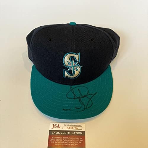 Jayеј Бухнер потпиша автентичен бејзбол капа на Сиетл Маринерс ЈСА Коа - Автограмирани капи на МЛБ