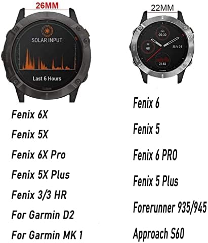 Hepup 22mm Watchband За Garmin Ferrunner 945 935 Феникс 5 5Plus Феникс 6 Про Силиконски Паметен Часовник Бенд Брзо Ослободување Нараквица