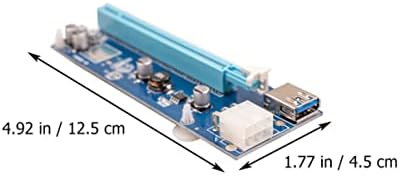 Адаптер за продолжување на кабелот со Solustre 3sets- I додатоци E Extender Компјутер до рударски адаптер- Pin Express I- E- E Riser x I- GPU PIN